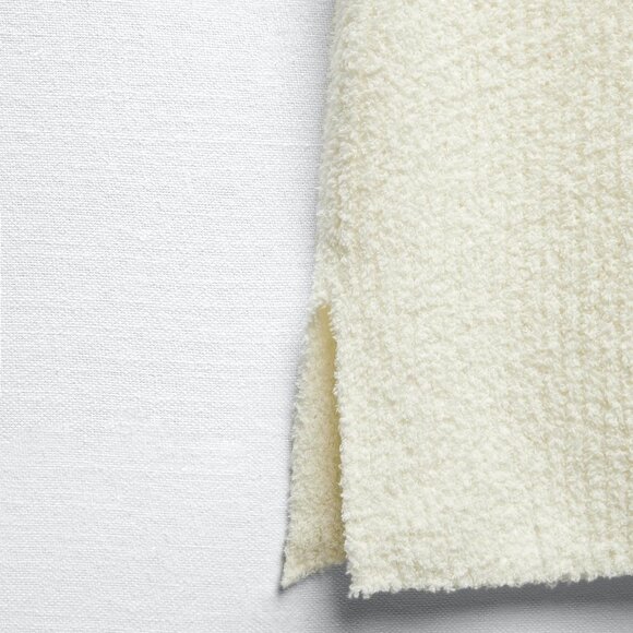 Zara Women's Chunky Knit Chenille Turtleneck Vest Cream - Picture 4 of 6